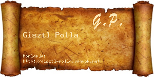 Gisztl Polla névjegykártya